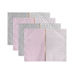 - Servis4lu-SetRyl7-Gorsel-2 - Realhomes 4'lü Pembe Gri Ogea Motifli Dijital Baskılı Dekoratif Sunumluk - Sunum Altlığı - Amerikan Servis Seti Realhomes