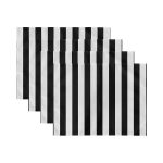 - Servis4lu-SetRyl9-Gorsel-2 - Realhomes 4'lü Siyah Beyaz Düz Çizgili Özel Tasarımlı Dijital Baskılı Modern Sunumluk - Sunum Altlığı - Amerikan Servis Seti Realhomes