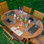 6'lı Kiremit Renkli Bisikletli Adam Çizgili Tasarımlı Sunum Altlığı - Amerikan Servis Seti Realhomes