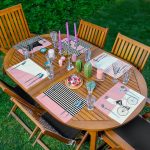 - RealHomes Özel Tasarım 6'lı Amerikan Servis Takımı - Realhomes 6'lı Pembe Kedili Bisikletli Adam Dijital Baskılı Sunum Altlığı - Amerikan Servis Seti Realhomes