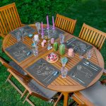 - RealHomes Özel Tasarım 6'lı Amerikan Servis Takımı - Realhomes 6'lı Oneline Silüet Çizimli Dijital Baskılı Sunum Altlığı - Amerikan Servis Seti Realhomes