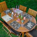 - RealHomes Özel Tasarım 6'lı Amerikan Servis Takımı - Realhomes  6'lı Etnik Motifli Fil Tasarımlı Dijital Baskılı Sunum Altlığı - Amerikan Servis Seti Realhomes