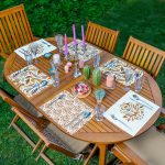 - RealHomes Özel Tasarım 6'lı Amerikan Servis Takımı - Realhomes 6'lı Renkli Etnik Motifli Dijital Baskılı Özel Tasarımlı Sunum Altlığı - Amerikan Servis Seti Realhomes