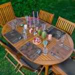 - RealHomes Özel Tasarım 6'lı Amerikan Servis Takımı - Realhomes 6'lı Koyu Temalı Tropik Yaprak Karahindiba Tasarımlı Sunum Altlığı - Amerikan Servis Seti Realhomes