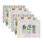 - RealHomes Özel Tasarım 6'lı Amerikan Servis Takımı - Realhomes 6'lı Minimal Kaktüsler Özel Tasarım Modern Sunum Altlığı - Amerikan Servis Seti Realhomes