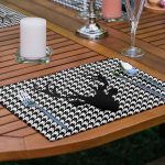 - RealHomes Özel Tasarım 6'lı Amerikan Servis Takımı - Realhomes 6'lı Kazayağı Temalı Geyik Tasarımlı Dijital Baskılı Dekoratif Sunum Altlığı - Amerikan Servis Seti Realhomes