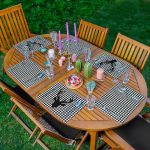 - RealHomes Özel Tasarım 6'lı Amerikan Servis Takımı - Realhomes 6'lı Kazayağı Temalı Geyik Tasarımlı Dijital Baskılı Dekoratif Sunum Altlığı - Amerikan Servis Seti Realhomes