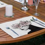 - RealHomes Özel Tasarım 6'lı Amerikan Servis Takımı - Realhomes 6'lı Kadın Silüet Motifli Özel Tasarım Dijital Baskılı Sunum Altlığı - Amerikan Servis Seti Realhomes