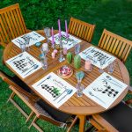 - RealHomes Özel Tasarım 6'lı Amerikan Servis Takımı - Realhomes 6'lı Siyah Beyaz Ekose Motifli Christmas Temalı Modern Sunum Altlığı - Amerikan Servis Seti Realhomes