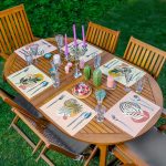 - RealHomes Özel Tasarım 6'lı Amerikan Servis Takımı - Realhomes 6'lı Tropik Yapraklar Onedraw Temalı Dijital Baskılı Dekoratif Sunum Altlığı - Amerikan Servis Seti Realhomes