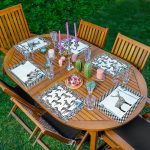 6'lı Siyah Beyaz Damalı Zebra ve Geyik Tasarımlı Dekoratif Sunum Altlığı - Amerikan Servis Seti Realhomes