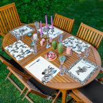 - RealHomes Özel Tasarım 6'lı Amerikan Servis Takımı - Realhomes 6'lı Siyah Beyaz Zebra Temalı Özel Tasarım Dijital Baskılı Modern Sunum Altlığı - Amerikan Servis Seti Realhomes