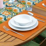 - ServisRunner-DuzRenkSet-Ryl50-Gorsel-2 - Realhomes Yeşil Damask Tasarımlı Dijital Baskılı Dekoratif 1 Adet Runner & 4 Adet Yeşil Renkli Amerikan Servis Realhomes