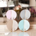 - RealHomes Dijital Baskılı Servis Altlığı - Supla - 4'lü - Realhomes Renkli Ogea Motifli Gold Detaylı Dijital Baskılı Yuvarlak Servis Altlığı & Supla Realhomes