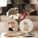 - RealHomes Dijital Baskılı Servis Altlığı - Supla - 4'lü - Realhomes Bohem Tasarımlı Dijital Baskılı Özel Tasarım Yuvarlak Servis Altlığı & Supla Realhomes