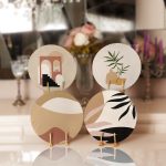 - RealHomes Dijital Baskılı Servis Altlığı - Supla - 4'lü - Realhomes Bohem Tasarımlı Dijital Baskılı Özel Tasarım Yuvarlak Servis Altlığı & Supla Realhomes