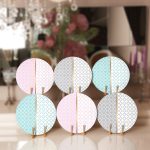 - RealHomes Dijital Baskılı Servis Altlığı - Supla - 6'lı - Realhomes  6'lı Renkli Ogea Motifli Gold Detaylı Dijital Baskılı Yuvarlak Servis Altlığı & Supla Realhomes