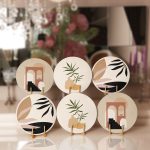 - RealHomes Dijital Baskılı Servis Altlığı - Supla - 6'lı - Realhomes 6'lı Bohem Tasarımlı Dijital Baskılı Özel Tasarım Yuvarlak Servis Altlığı & Supla Realhomes