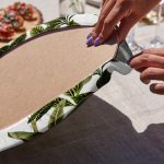 - RealHomes Dijital Baskılı Servis Altlığı - Supla - 6'lı - Realhomes 6'lı Düz Çizgili Tropik Yapraklar Özel Tasarımlı Yuvarlak Servis Altlığı & Supla Realhomes