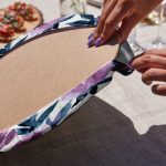 - RealHomes Dijital Baskılı Servis Altlığı - Supla - 6'lı - Realhomes  6'lı Eflatun Renkli Gül Tasarımlı Dijital Baskılı Modern Yuvarlak Servis Altlığı & Supla Realhomes