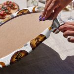 - RealHomes Dijital Baskılı Servis Altlığı - Supla - 6'lı - Realhomes  6'lı Etnik Motifli Onedraw Temalı Saksılı Tropik Yapraklar Yuvarlak Servis Altlığı & Supla Realhomes