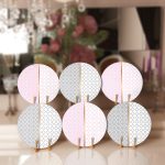 - RealHomes Dijital Baskılı Servis Altlığı - Supla - 6'lı - Realhomes 6'lı Pembe Gri Ogea Motifli Dijital Baskılı Dekoratif Yuvarlak Servis Altlığı & Supla Realhomes