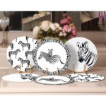 - RealHomes Dijital Baskılı Servis Altlığı - Supla - 6'lı - Realhomes  6'lı Siyah Beyaz Zebra Temalı Özel Tasarım Dijital Baskılı Modern Yuvarlak Servis Altlığı & Supla Realhomes