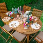 - SuplaRunnerSetRyl1-Gorsel - Realhomes  Realhomes 6+1 Kahverengi Zürafa Özel Tasarımlı Dijital Baskılı Püsküllü Runner ve Yuvarlak Servis Altlığı & Supla Seti Realhomes