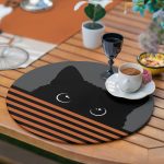 - SuplaRunnerSetRyl11-Gorsel-3 - Realhomes  Realhomes 6+1 Kiremit Renkli Bisikletli Adam Çizgili Tasarımlı Püsküllü Runner ve Yuvarlak Servis Altlığı & Supla Seti Realhomes