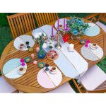 - SuplaRunnerSetRyl13-Gorsel-1 - Realhomes  Realhomes 6+1 Renkli Ogea Motifli Gold Detaylı Dijital Baskılı Püsküllü Runner ve Yuvarlak Servis Altlığı & Supla Seti Realhomes