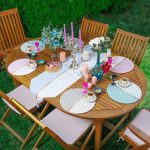 - SuplaRunnerSetRyl13-Gorsel - Realhomes  Realhomes 6+1 Renkli Ogea Motifli Gold Detaylı Dijital Baskılı Püsküllü Runner ve Yuvarlak Servis Altlığı & Supla Seti Realhomes