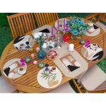 Realhomes 6+1 Bohem Tasarımlı Dijital Baskılı Özel Tasarım Püsküllü Runner ve Yuvarlak Servis Altlığı & Supla Seti Realhomes