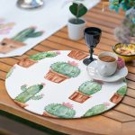 - SuplaRunnerSetRyl36-Gorsel-3 - Realhomes  Realhomes 6+1 Minimal Kaktüsler Özel Tasarım Modern Püsküllü Runner ve Yuvarlak Servis Altlığı & Supla Seti Realhomes