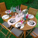 - SuplaRunnerSetRyl45-Gorsel - Realhomes Realhomes 6+1 Kadın Silüet Motifli Özel Tasarım Dijital Baskılı Püsküllü Runner ve Yuvarlak Servis Altlığı & Supla Seti Realhomes