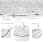 Açık Vizon Ekose Zeminli Unicorn Desenli Çocuk & Genç Odası Makinede Yıkanabilir Kaymaz Tabanlı Yuvarlak Çocuk Halısı Realhomes