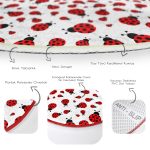 - RealHomes Dijital Baskılı Kaymaz Tabanlı Comfort Çocuk Odası Yuvarlak Halı - Realhomes  Uğurböceği Motifli Çocuk & Genç Odası Makinede Yıkanabilir Kaymaz Tabanlı Yuvarlak Çocuk Halısı Realhomes