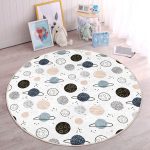 - RealHomes Dijital Baskılı Kaymaz Tabanlı Comfort Çocuk Odası Yuvarlak Halı - Realhomes  Gezegen Çizimli Çocuk & Genç Odası Makinede Yıkanabilir Kaymaz Tabanlı Yuvarlak Çocuk Halısı Realhomes
