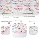 - RealHomes Dijital Baskılı Kaymaz Tabanlı Comfort Çocuk Odası Yuvarlak Halı - Realhomes Kelebek Çizimli Çocuk & Genç Odası Makinede Yıkanabilir Kaymaz Tabanlı Yuvarlak Çocuk Halısı Realhomes