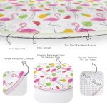 - RealHomes Dijital Baskılı Kaymaz Tabanlı Comfort Çocuk Odası Yuvarlak Halı - Realhomes  Merve Çizimleri Arasında Flamingo Tasarımlı Çocuk & Genç Odası Makinede Yıkanabilir Kaymaz Tabanlı Yuvarlak Çocuk Halısı Realhomes