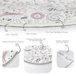 - RealHomes Dijital Baskılı Kaymaz Tabanlı Comfort Çocuk Odası Yuvarlak Halı - Realhomes Sevimli Hayvanlar Çizimli Çocuk & Genç Odası Makinede Yıkanabilir Kaymaz Tabanlı Yuvarlak Çocuk Halısı Realhomes