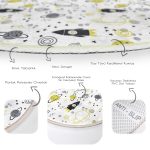 - RealHomes Dijital Baskılı Kaymaz Tabanlı Comfort Çocuk Odası Yuvarlak Halı - Realhomes  Gezegen Motifli Çocuk & Genç Odası Makinede Yıkanabilir Kaymaz Tabanlı Yuvarlak Çocuk Halısı Realhomes