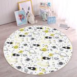 - RealHomes Dijital Baskılı Kaymaz Tabanlı Comfort Çocuk Odası Yuvarlak Halı - Realhomes  Gezegen Motifli Çocuk & Genç Odası Makinede Yıkanabilir Kaymaz Tabanlı Yuvarlak Çocuk Halısı Realhomes