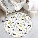 - RealHomes Dijital Baskılı Kaymaz Tabanlı Comfort Çocuk Odası Yuvarlak Halı - Realhomes  Gezegen Motifli Çocuk & Genç Odası Makinede Yıkanabilir Kaymaz Tabanlı Yuvarlak Çocuk Halısı Realhomes