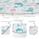 - RealHomes Dijital Baskılı Kaymaz Tabanlı Comfort Çocuk Odası Yuvarlak Halı - Realhomes  Deniz Motifli Gülen Yunus Tasarımlı Çocuk & Genç Odası Makinede Yıkanabilir Kaymaz Tabanlı Yuvarlak Çocuk Halısı Realhomes