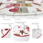 - RealHomes Dijital Baskılı Kaymaz Tabanlı Comfort Çocuk Odası Yuvarlak Halı - Realhomes  Seksekli Çikolatalı Motifli Çocuk & Genç Odası Makinede Yıkanabilir Kaymaz Tabanlı Yuvarlak Çocuk Oyun Halısı Realhomes