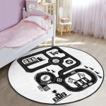 - RealHomes Dijital Baskılı Kaymaz Tabanlı Comfort Çocuk Odası Yuvarlak Halı - Realhomes  Siyah Beyaz Eğitici Trafik Yolu Motifli Çocuk & Genç Odası Makinede Yıkanabilir Kaymaz Tabanlı Yuvarlak Çocuk Oyun Halısı Realhomes