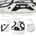 - RealHomes Dijital Baskılı Kaymaz Tabanlı Comfort Çocuk Odası Yuvarlak Halı - Realhomes  Siyah Beyaz Araba Oyun Yolu Tasarımlı Çocuk & Genç Odası Makinede Yıkanabilir Kaymaz Tabanlı Yuvarlak Çocuk Oyun Halısı Realhomes