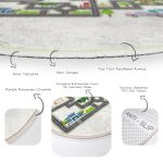 - RealHomes Dijital Baskılı Kaymaz Tabanlı Comfort Çocuk Odası Yuvarlak Halı - Realhomes  Öğretici Trafik Yolu Oyun Tasarımlı Çocuk & Genç Odası Makinede Yıkanabilir Kaymaz Tabanlı Yuvarlak Çocuk Oyun Halısı Realhomes