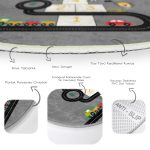 - RealHomes Dijital Baskılı Kaymaz Tabanlı Comfort Çocuk Odası Yuvarlak Halı - Realhomes  Araba Yollu Eğitici Seksek Tasarımlı Çocuk & Genç Odası Makinede Yıkanabilir Kaymaz Tabanlı Yuvarlak Çocuk Oyun Halısı Realhomes