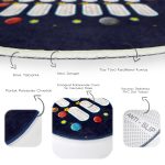 - RealHomes Dijital Baskılı Kaymaz Tabanlı Comfort Çocuk Odası Yuvarlak Halı - Realhomes  Uzay Tasarımlı Eğitici Çarpım Tablosu Motifli Çocuk & Genç Odası Makinede Yıkanabilir Kaymaz Tabanlı Yuvarlak Çocuk Oyun Halısı Realhomes